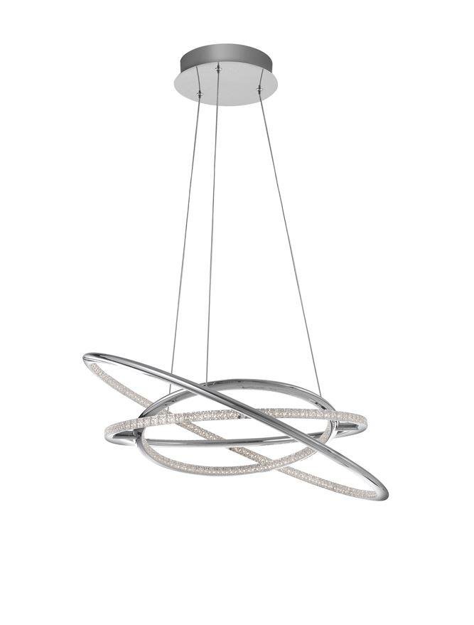 NV 8107401 Závěsné svítidlo LIVORNO chromovaný hliník a akryl nastavitelné LED 55W 230V 3000K IP20 - NOVA LUCE (obrázek 3)