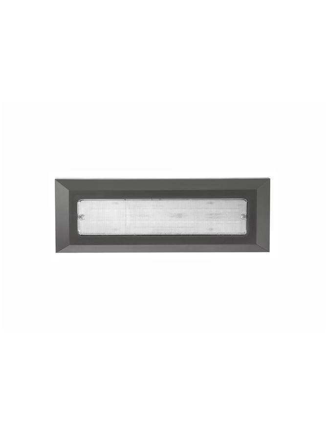 NV 811501 Venkovní nástěnné svítidlo PULSAR tmavě šedý ABS akrylový difuzor LED 4W 3000K nebo 4000K 220-220V 62st. IP54 - NOVA LUCE