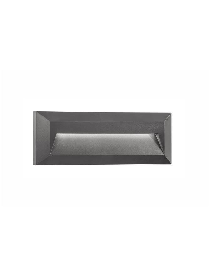 NV 811502 Venkovní nástěnné svítidlo PULSAR tmavě šedý ABS LED 2W 3000K 220-220V 32st. IP54 - NOVA LUCE