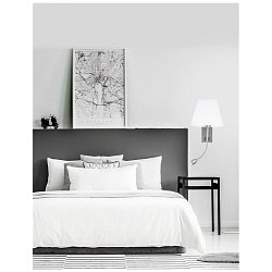 Obrázek pro produkt Nástěnné svítidlo VALENCIA nikl satén hliník bílé stínidlo E27 1x40W LED 3W čtecí lampička / vypínač na těle - NOVA LUCE