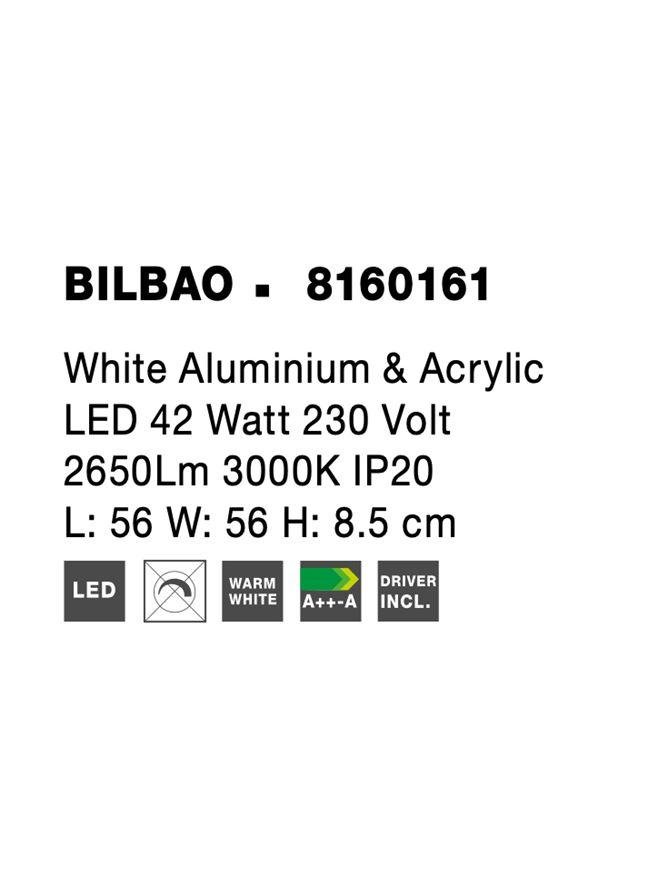 NV 8160161 Stropní svítidlo BILBAO bílý hliník a akryl LED 42W 230V 3000K IP20 - NOVA LUCE (obrázek 7)