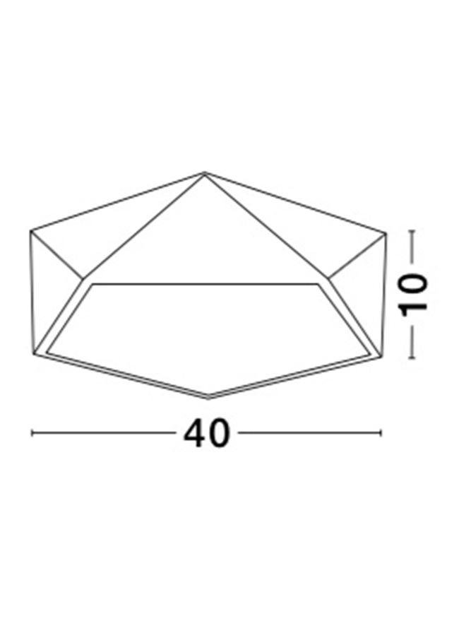 NV 8186201 Stropní svítidlo DARIUS stropní svítidlo kov a akrylový difuzor matná bílá E27 4x12W - NOVA LUCE (obrázek 2)