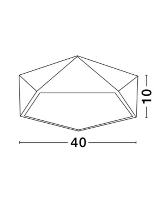 NV 8186205 Stropní svítidlo DARIUS stropní svítidlo kov a akrylový difuzor bronz zvenku a matná bílá uvnitř E27 4x12W - NOVA LUCE (obrázek 3)