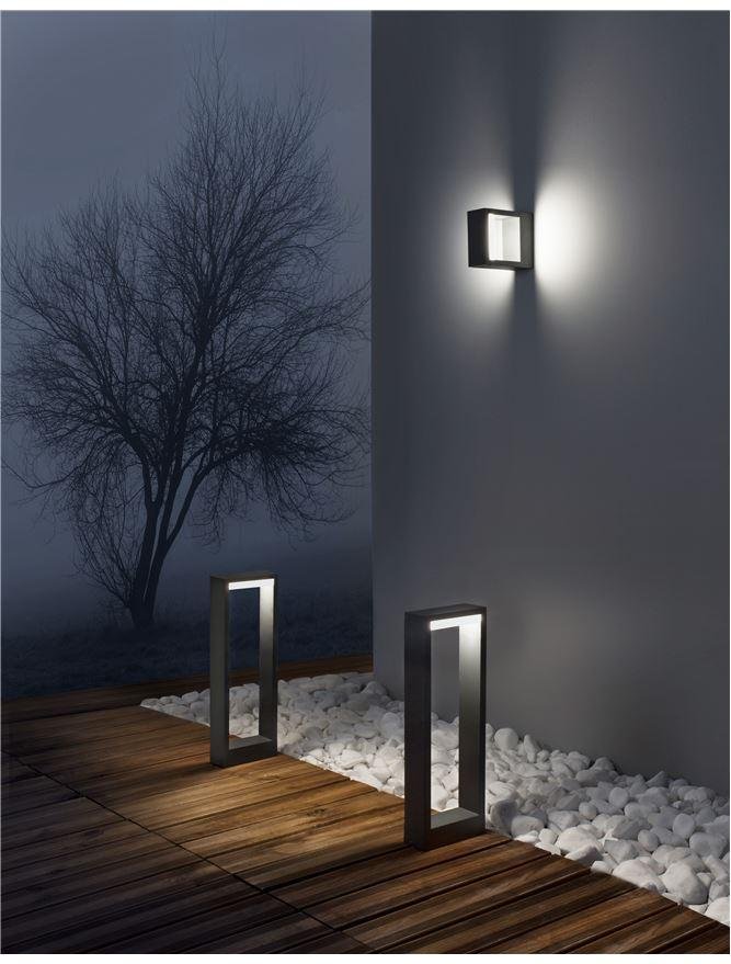 NV 819503 Venkovní sloupkové svítidlo BLISS tmavě šedý hliník akrylový difuzor LED 7W 3000K 220-240V 56st. IP54 vč. driveru - NOVA LUCE