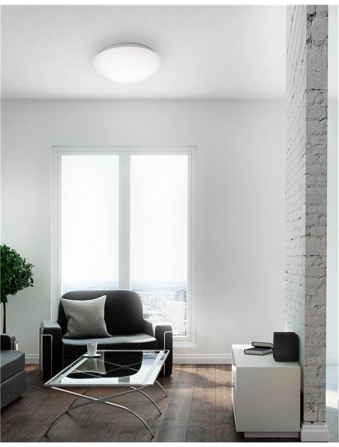 NV 832403 Stropní svítidlo BREST stropní svítidlo bílé opálové sklo a kov E27 2x12W - NOVA LUCE