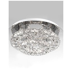 Obrázek pro produkt Stropní svítidlo QUENTIN chromovaný hliník a K9 křišťál LED 28W 230V 3000K IP20 - NOVA LUCE