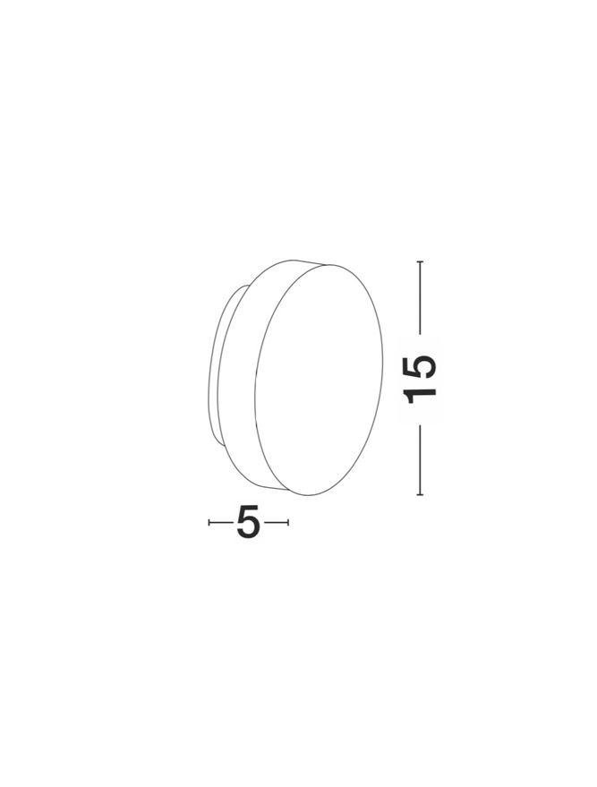 NV 859439 Venkovní nástěnné svítidlo SUITE bílý hliník a akryl LED 10W 3000K 100-240V 140st. IP54 - NOVA LUCE (obrázek 3)