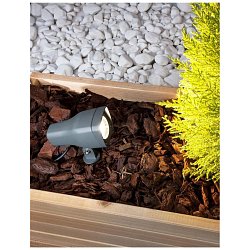 Obrázek pro produkt Venkovní svítidlo s bodcem INSIDE tmavě šedý hliník a sklo GU10 1x7W 220-240V IP54 bez žárovky - NOVA LUCE