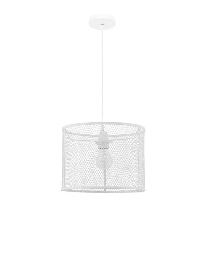 NV 8809302 Závěsné svítidlo NET bílý hliník bílý kabel E27 1x12W bez žárovky - NOVA LUCE