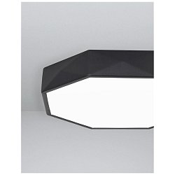 Obrázek pro produkt Stropní svítidlo EBEN černý hliník matný bílý akrylový difuzor LED 24W 230V 3000K IP20 - NOVA LUCE