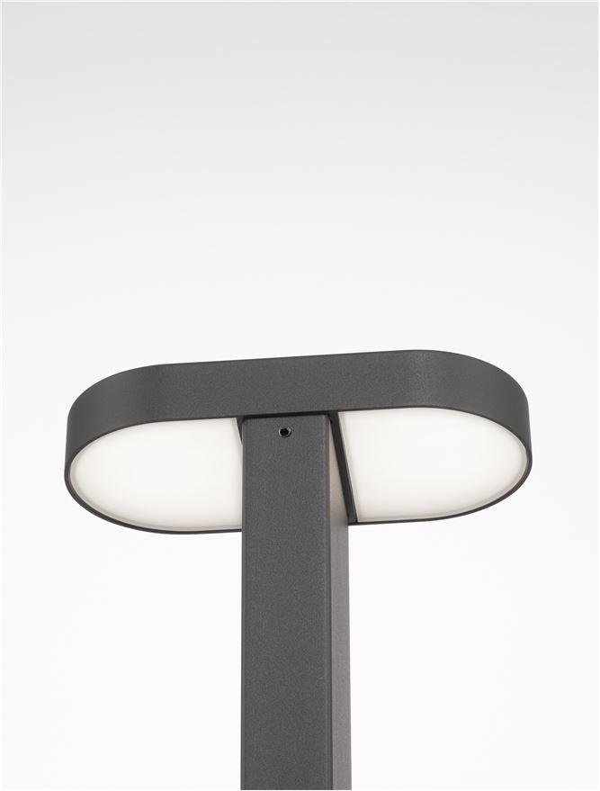 NV 9002868 Venkovní sloupkové svítidlo OFIR černý hliník a akryl LED 10.3W 3000K 220-240V 92st. IP54 - NOVA LUCE (obrázek 6)