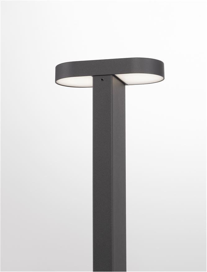NV 9002868 Venkovní sloupkové svítidlo OFIR černý hliník a akryl LED 10.3W 3000K 220-240V 92st. IP54 - NOVA LUCE (obrázek 7)