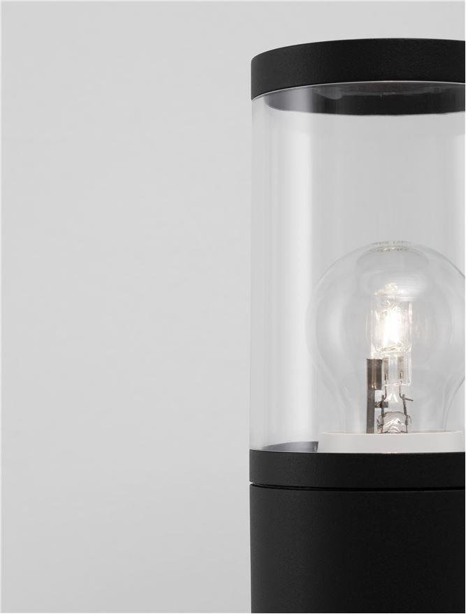NV 9002875 Venkovní sloupkové svítidlo CETERA černý hliník a akryl E27 1x12W 220-240V IP54 bez žárovky - NOVA LUCE (obrázek 8)