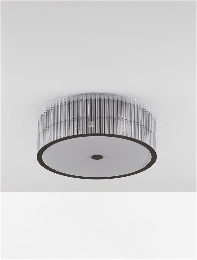 NV 9006058 Stropní svítidlo BAROK závěsné svítidlo matná černá a čiré sklo G9 - NOVA LUCE (obrázek 3)