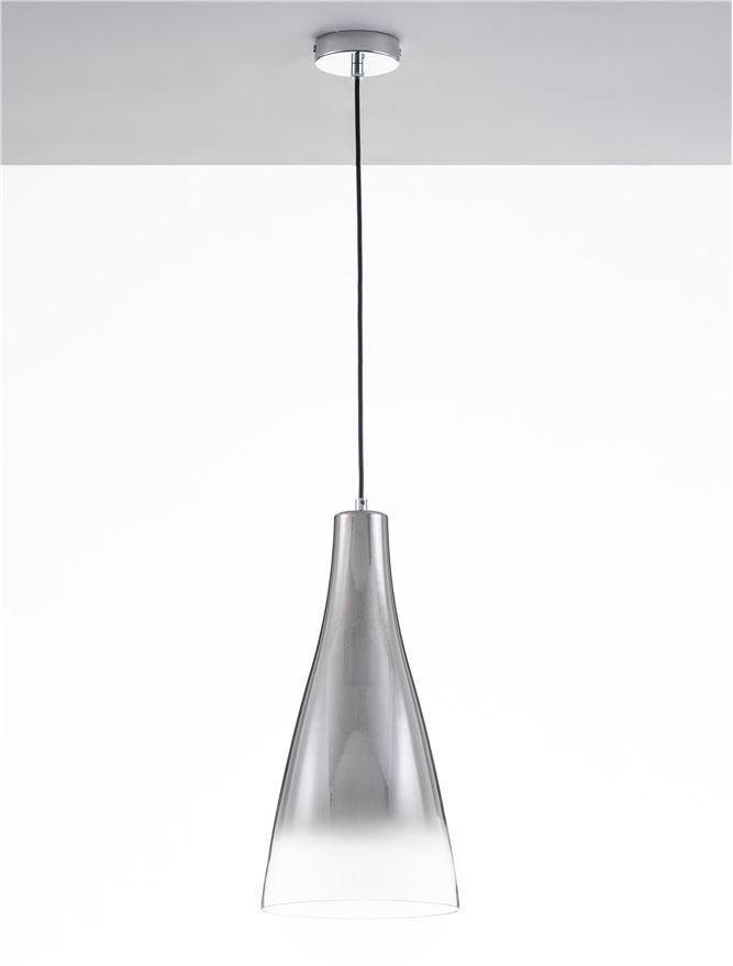 NV 9009231 Závěsné svítidlo LIVTAR chromovaný kov sklo s přechodem E27 1x12W 230V IP20 bez žárovky - NOVA LUCE (obrázek 3)