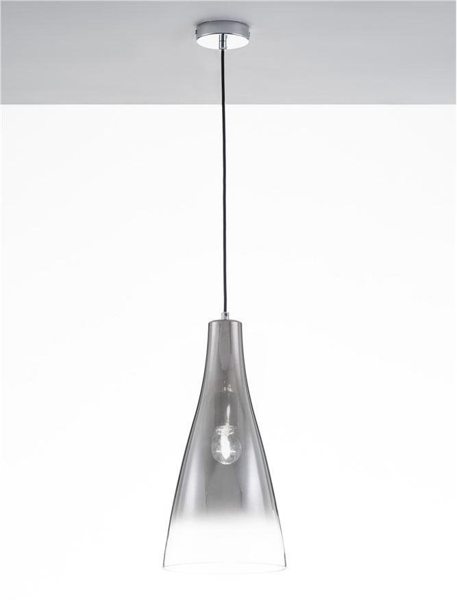 NV 9009231 Závěsné svítidlo LIVTAR chromovaný kov sklo s přechodem E27 1x12W 230V IP20 bez žárovky - NOVA LUCE (obrázek 4)