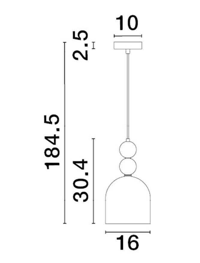 NV 9009233 Závěsné svítidlo MURANO zlatý kov lesklé světle zelené, modré a růžové sklo E14 1x5W 230V IP20 bez žárovky - NOVA LUCE (obrázek 5)