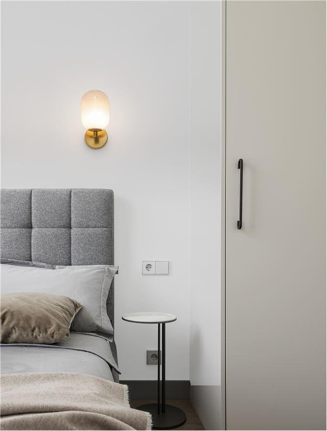 NV 9009247 Nástěnné svítidlo BALOR opálové sklo a mosazný kov G9 - NOVA LUCE