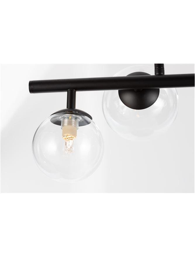 NV 9009250 Závěsné svítidlo ODILLIA matný černý kov a sklo G9 7x6W 230V IP20 bez žárovky - NOVA LUCE (obrázek 10)