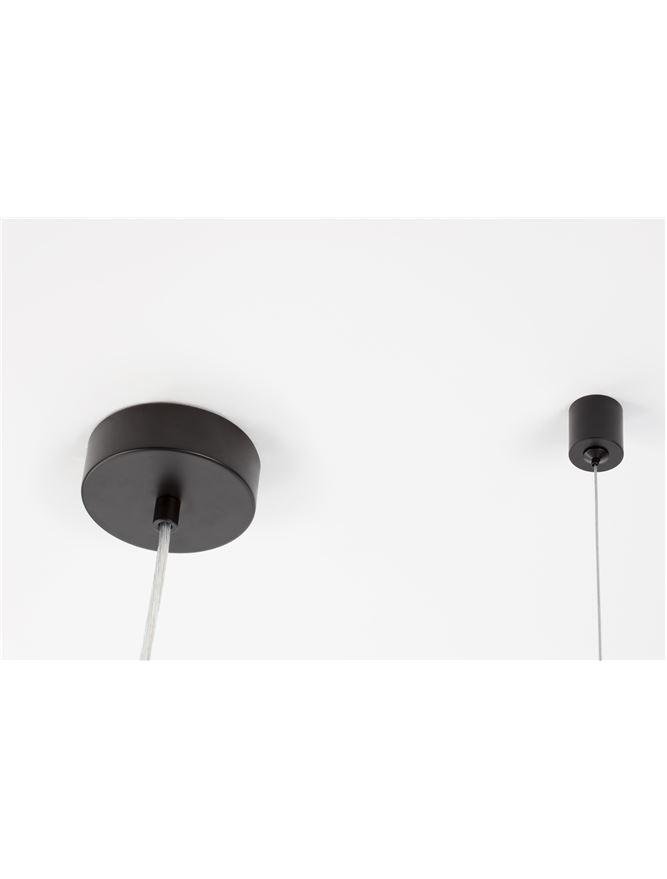 NV 9009250 Závěsné svítidlo ODILLIA matný černý kov a sklo G9 7x6W 230V IP20 bez žárovky - NOVA LUCE (obrázek 12)