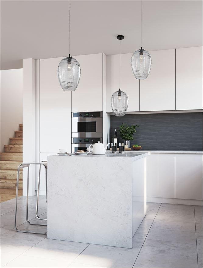 NV 9009259 Závěsné svítidlo EVLEEN matný černý kov a světle šedé sklo E27 1x12W 230V IP20 bez žárovky - NOVA LUCE