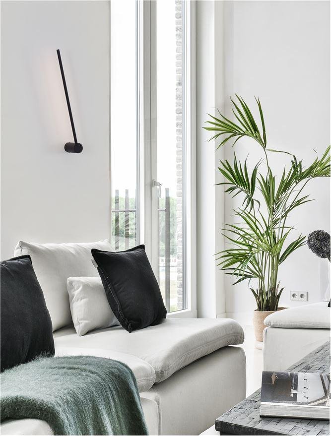 NV 9009322 Nástěnné svítidlo SYNTHESI černý hliník a akryl LED 18W 230V 3000K IP20 - NOVA LUCE