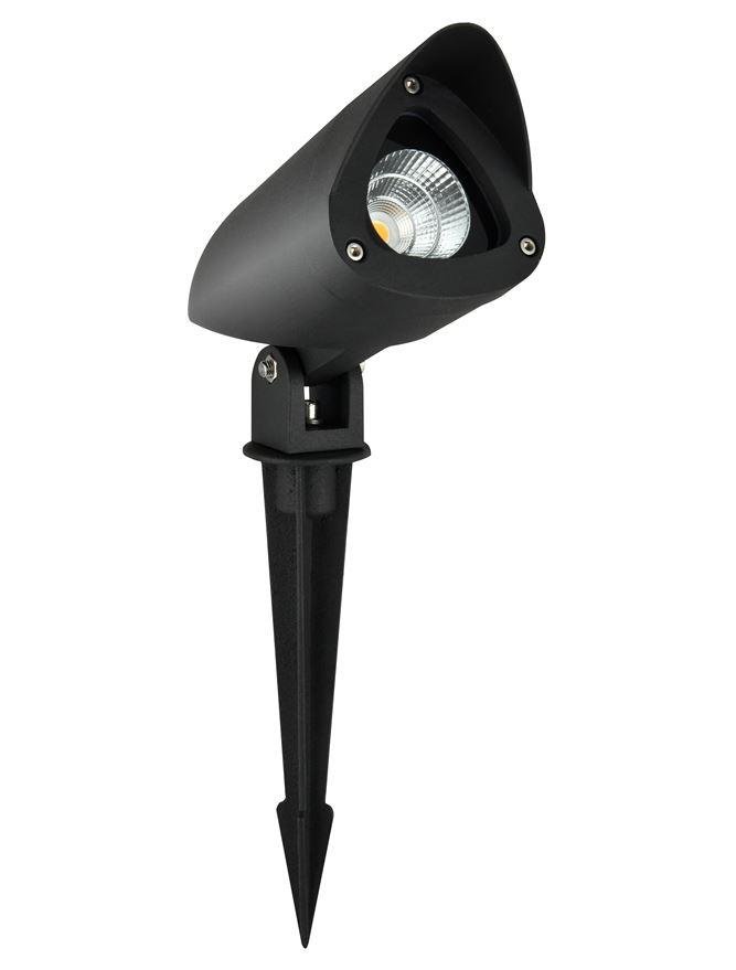NV 9010001 Venkovní svítidlo s bodcem INSIDE černý hliník a sklo LED 3W 3000K 220-240V 24st. IP65 - NOVA LUCE