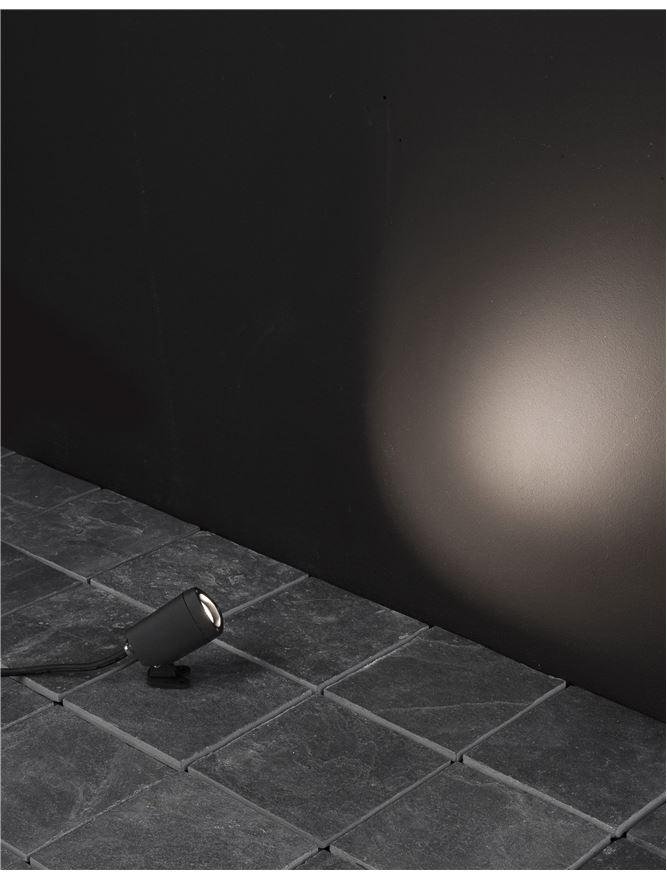 NV 9010004 Venkovní reflektor MINI černý hliník a sklo LED 3W 3000K 220-240V 24st. IP65 - NOVA LUCE