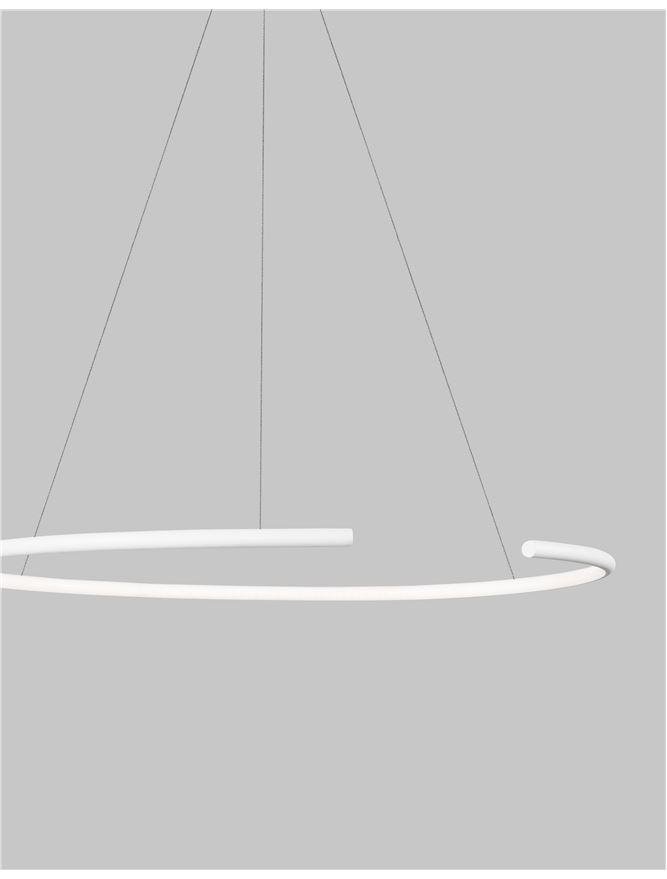 NV 9010021 Závěsné svítidlo BREDA bílý hliník a akryl LED 30W 220V 3000K IP20 - NOVA LUCE