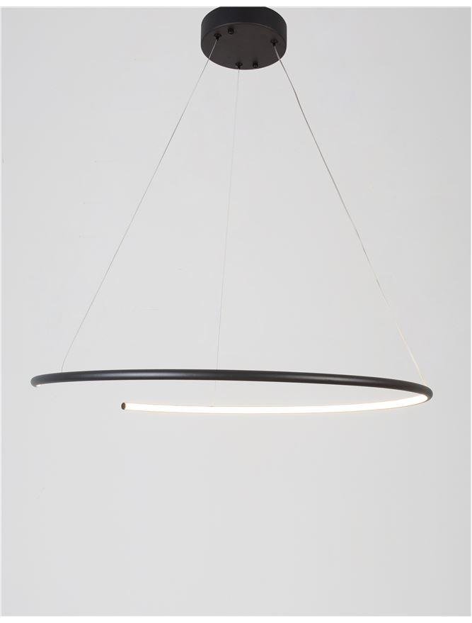 NV 9010023 Závěsné svítidlo BREDA černý hliník a akryl LED 30W 220V 3000K IP20 - NOVA LUCE (obrázek 3)