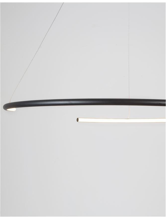 NV 9010023 Závěsné svítidlo BREDA černý hliník a akryl LED 30W 220V 3000K IP20 - NOVA LUCE (obrázek 4)
