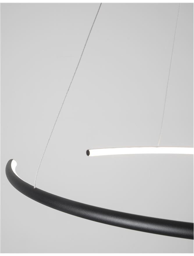 NV 9010023 Závěsné svítidlo BREDA černý hliník a akryl LED 30W 220V 3000K IP20 - NOVA LUCE (obrázek 5)