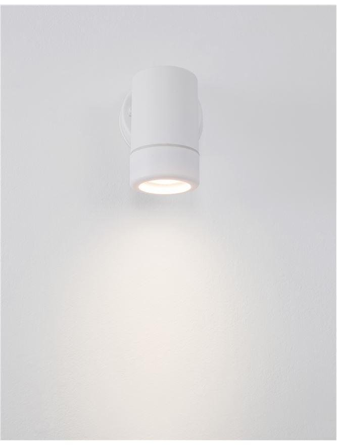 NV 9010601 Venkovní nástěnné svítidlo LIMBIO bílý ABS skleněný difuzor GU10 1x7W bez žárovky IP44 světlo dolů - NOVA LUCE