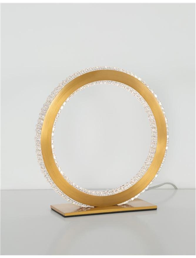NV 9011136 Stolní lampa CILION zlatý mosazný hliník a akryl LED 20W 230V 2953K IP20 - NOVA LUCE (obrázek 3)