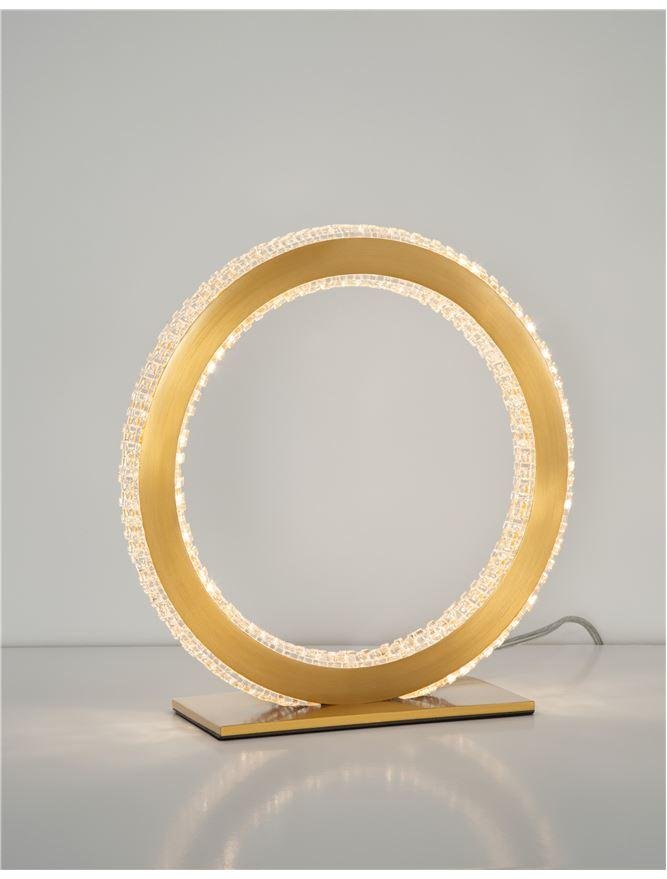 NV 9011136 Stolní lampa CILION zlatý mosazný hliník a akryl LED 20W 230V 2953K IP20 - NOVA LUCE (obrázek 4)