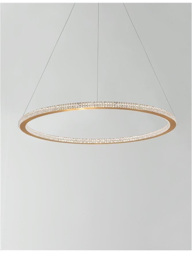 NV 9011138 Závěsné svítidlo CILION zlatý mosazný hliník a akryl LED 48W 230V 2935K IP20 stmívatelné - NOVA LUCE (obrázek 3)