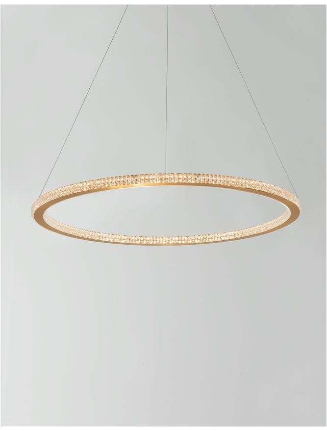 NV 9011138 Závěsné svítidlo CILION zlatý mosazný hliník a akryl LED 48W 230V 2935K IP20 stmívatelné - NOVA LUCE (obrázek 4)