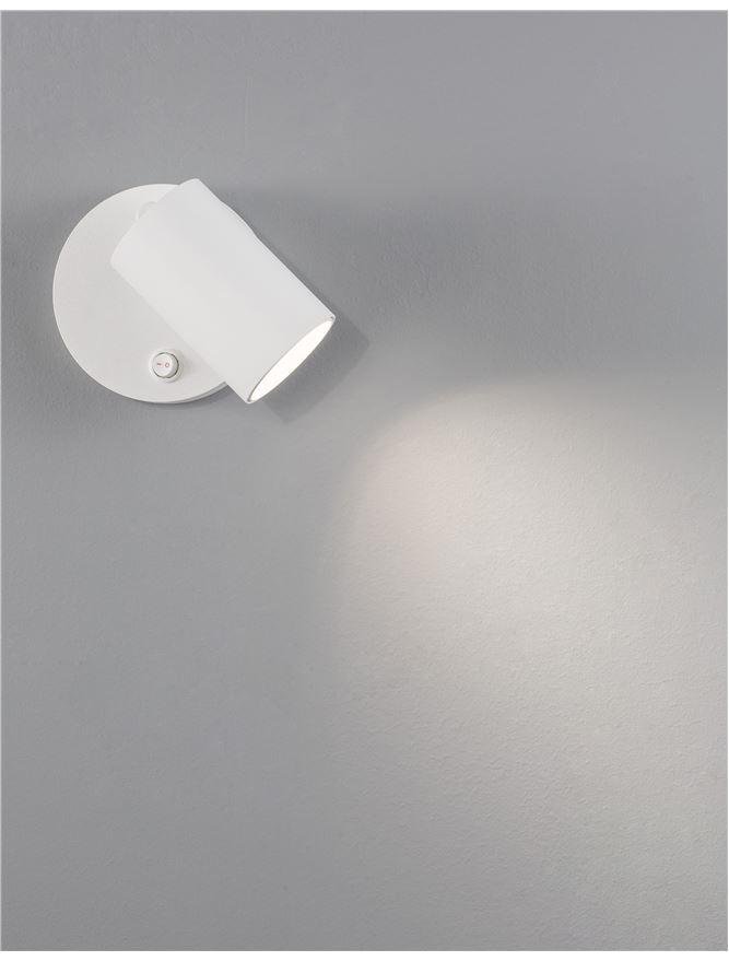 NV 9011921 Bodové svítidlo NET bílý hliník vypínač na těle GU10 1x10W IP20 220-240V bez žárovky - NOVA LUCE