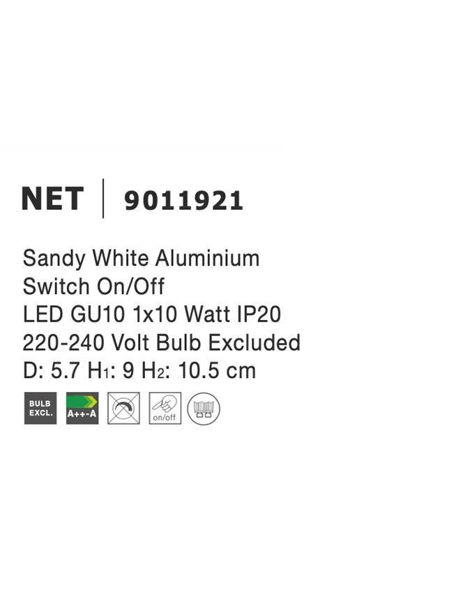 NV 9011921 Bodové svítidlo NET bílý hliník vypínač na těle GU10 1x10W IP20 220-240V bez žárovky - NOVA LUCE (obrázek 7)