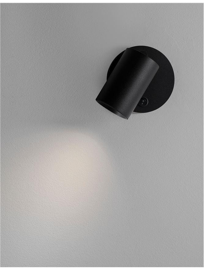 NV 9011922 Bodové svítidlo NET černý hliník vypínač na těle GU10 1x10W IP20 220-240V bez žárovky - NOVA LUCE