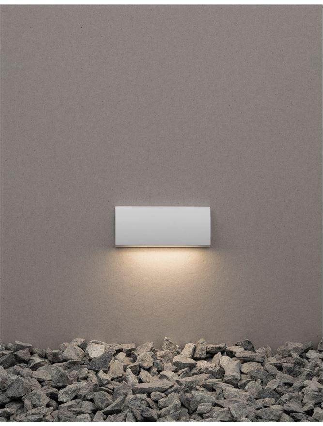 NV 9018061 Venkovní nástěnné svítidlo LIV bílý litý hliník a skleněný difuzor LED 3.5W 3000K 200-240V 120st. IP54 - NOVA LUCE