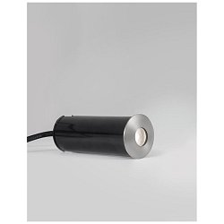 Obrázek pro produkt Venkovní zapuštěné svítidlo do země BANG nikl satén hliník LED 1W 3000K 3V IP67 délka kabelu 1.80m použijte driver 9020170 - NOVA LUCE