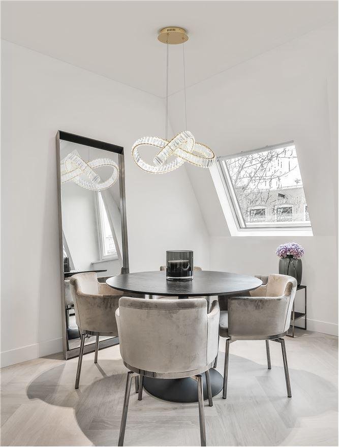 NV 9019722 Závěsné svítidlo CONCETO zlatý kov a křišťál LED 50W 230V 3500K IP20 stmívatelné - NOVA LUCE