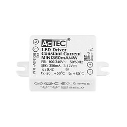 Obrázek pro produkt DRIVER 4W ACTEC MINI IP65 100-240V 3-12V DC 350mA nestmívatelné - NOVA LUCE