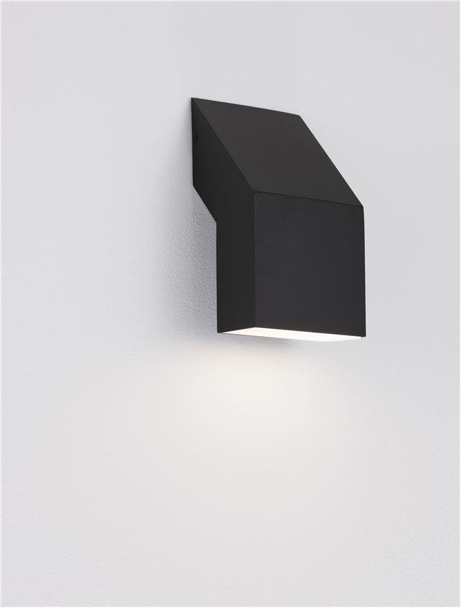 NV 9020928 Venkovní nástěnné svítidlo BRIGITTA černý hliník a akrylový difuzor proti oslnění LED 6W 3000K 100-240V IP65 - NOVA LUCE (obrázek 9)