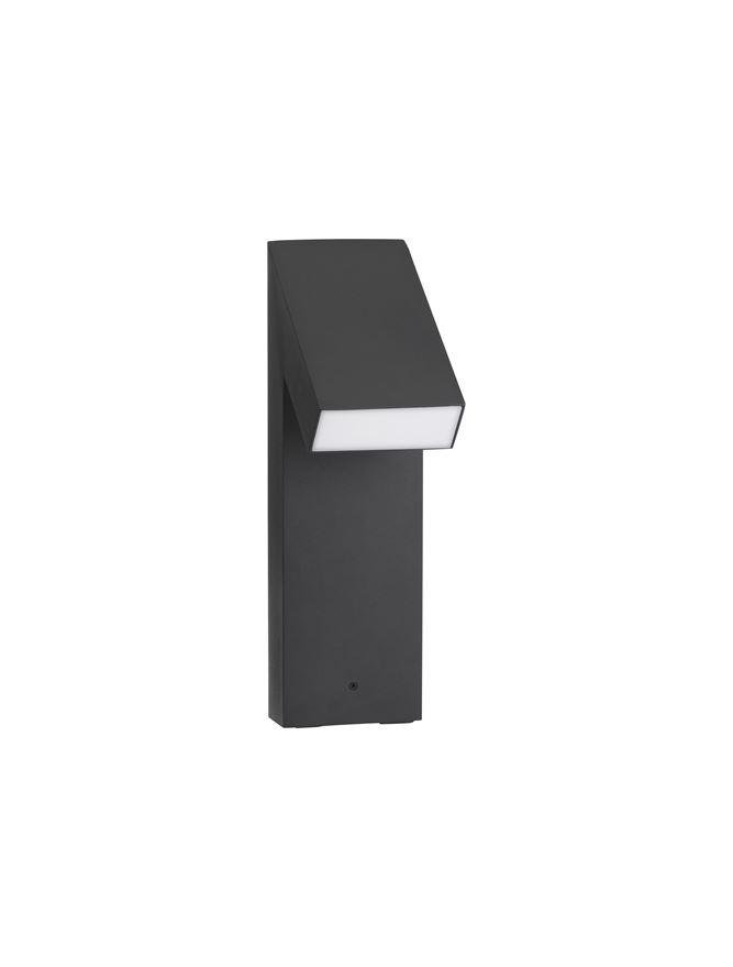 NV 9020930 Venkovní sloupkové svítidlo BRIGITTA černý hliník a akrylový difuzor proti oslnění LED 6W 3000K 100-240V IP65 - NOVA LUCE