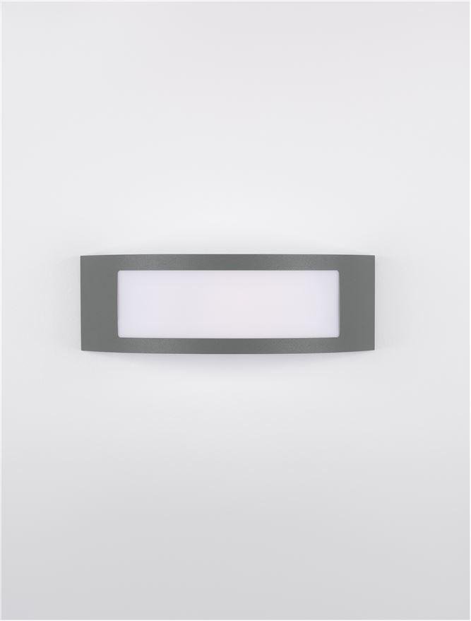 NV 9020933 Venkovní nástěnné svítidlo ZENITH tmavě šedý hliník akrylový difuzor proti oslnění E27 1x12W 220-240V bez žárovky IP44 - NOVA LUCE