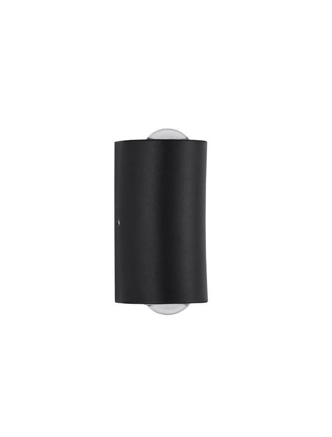 NV 9026116 Venkovní nástěnné svítidlo AZAR černý hliník a akryl LED 2x2W 3000K 500mA 100-240V 68st. IP54 světlo nahoru a dolů - NOVA LUCE (obrázek 3)