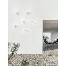 Obrázek pro produkt Venkovní nástěnné svítidlo ARABELLA bílý hliník a čiré sklo LED 6W 3000K IP54 - NOVA LUCE
