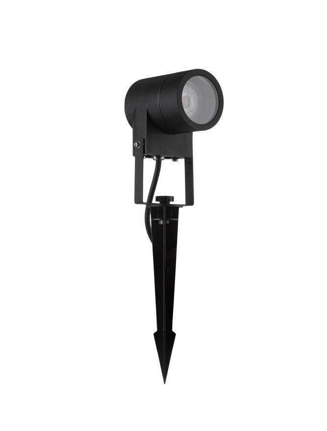 NV 9026128 Venkovní svítidlo s bodcem VIDA černý hliník a čiré sklo GU10 1x10W 220-240V bez žárovky IP65 - NOVA LUCE